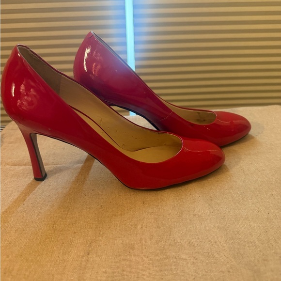 Nine West Red Patent Leather Heels - Picture 3 of 4